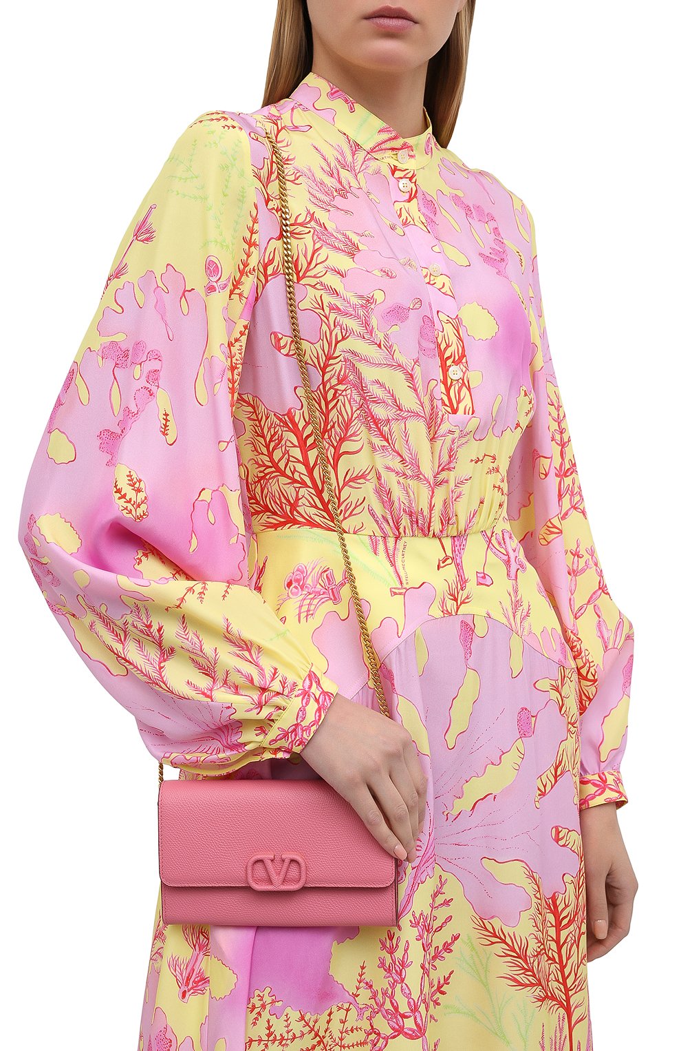 Сумка vsling VALENTINO розового цвета по цене 94450 руб., арт. VW0P0V21/RQR, фото 5 Сумка vsling VALENTINO, арт. VW0P0V21/RQR, фото 5