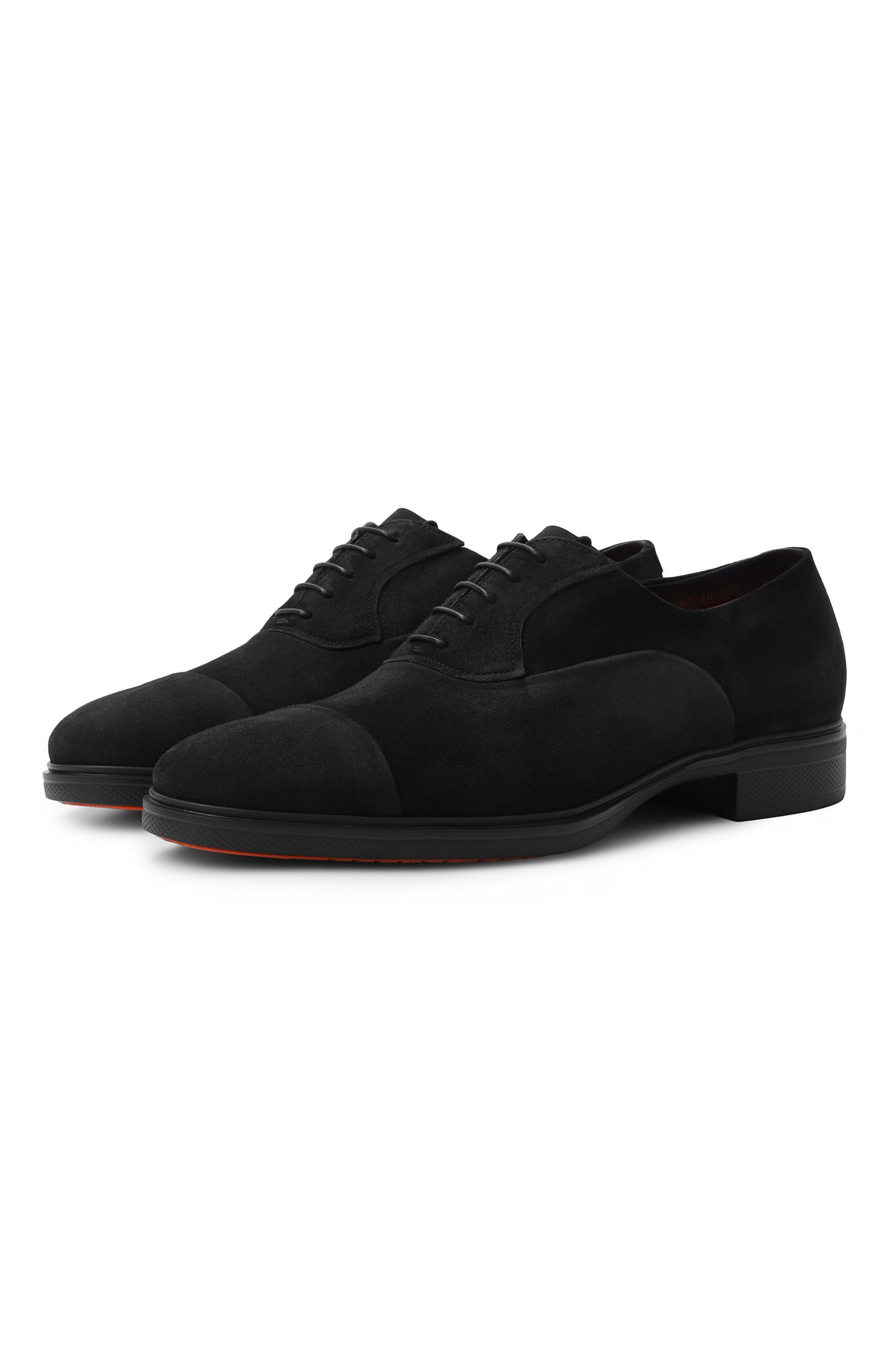 Замшевые оксфорды easy SANTONI черного цвета по цене 93150 руб., арт. MGEG18957NEAXGEX, фото 1 Замшевые оксфорды easy SANTONI, арт. MGEG18957NEAXGEX, фото 1