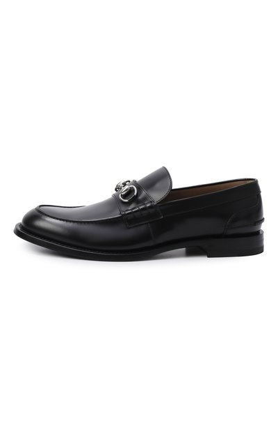 Кожаные лоферы GUCCI, арт. 851398/AAFAR, фото 3