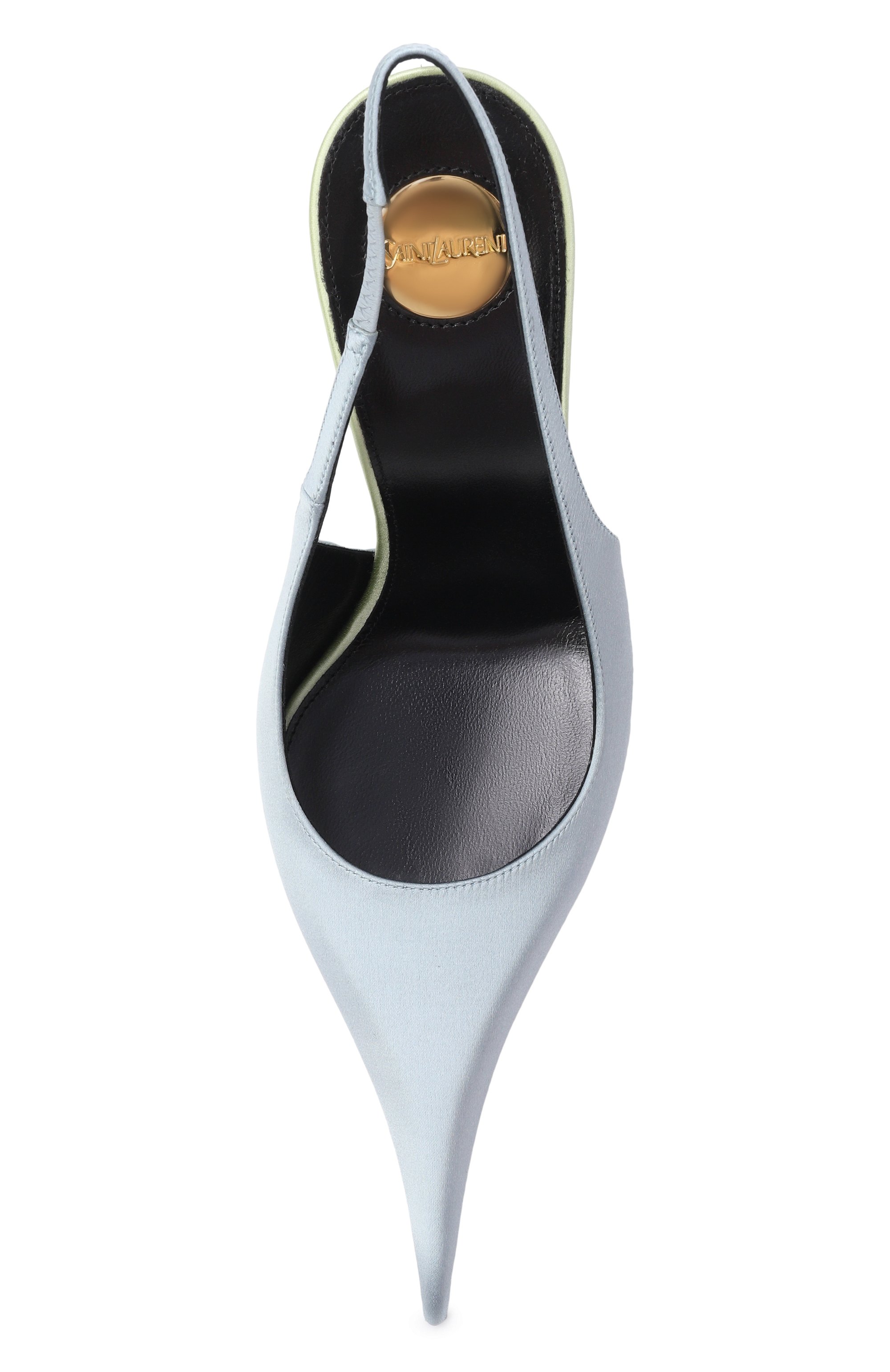 Текстильные туфли SAINT LAURENT голубого цвета по цене 158500 руб., арт. 859104/9QNAG, фото 6 Текстильные туфли SAINT LAURENT, арт. 859104/9QNAG, фото 6