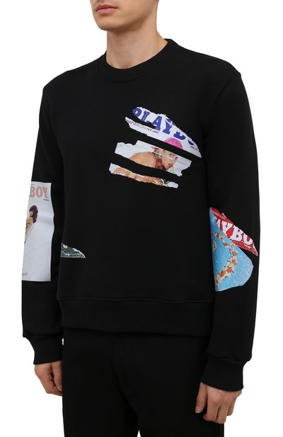 Хлопковый свитшот AMIRI черного цвета по цене 89850 руб., арт. MJGC020-001, фото 3 Хлопковый свитшот AMIRI, арт. MJGC020-001, фото 3