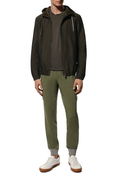 Льняная куртка CAPOBIANCO темно-зеленого цвета по цене 76650 руб., арт. 12M184.LIME., фото 2 Льняная куртка CAPOBIANCO, арт. 12M184.LIME., фото 2