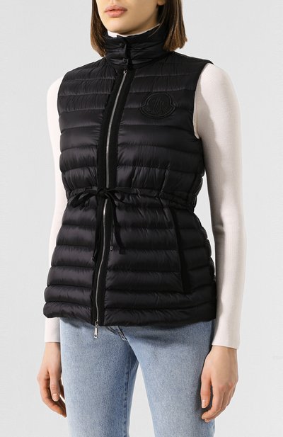 Пуховый жилет azur MONCLER черного цвета по цене 57400 руб., арт. F1-093-1A103-00-C0355, фото 3 Пуховый жилет azur MONCLER, арт. F1-093-1A103-00-C0355, фото 3