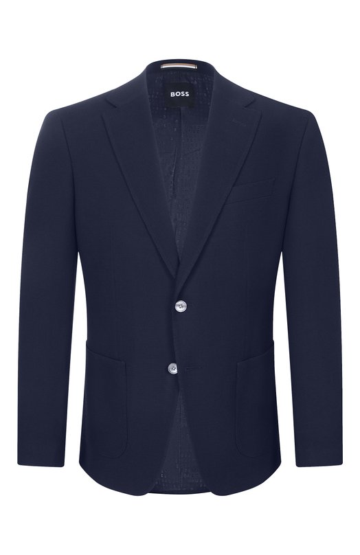Шерстяной пиджак BOSS 50561882 Синий 50561882