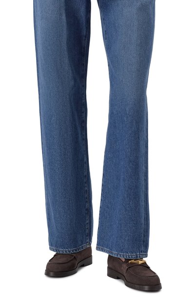 Замшевые лоферы maddie diamond JIMMY CHOO, арт. MADDIE DIAM0ND/UUE, фото 3