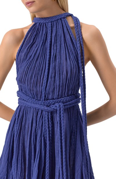 Хлопковое платье KASIA KULENTY синего цвета по цене 79150 руб., арт. CELESTINA MINI DRESS, фото 5 Хлопковое платье KASIA KULENTY, арт. CELESTINA MINI DRESS, фото 5