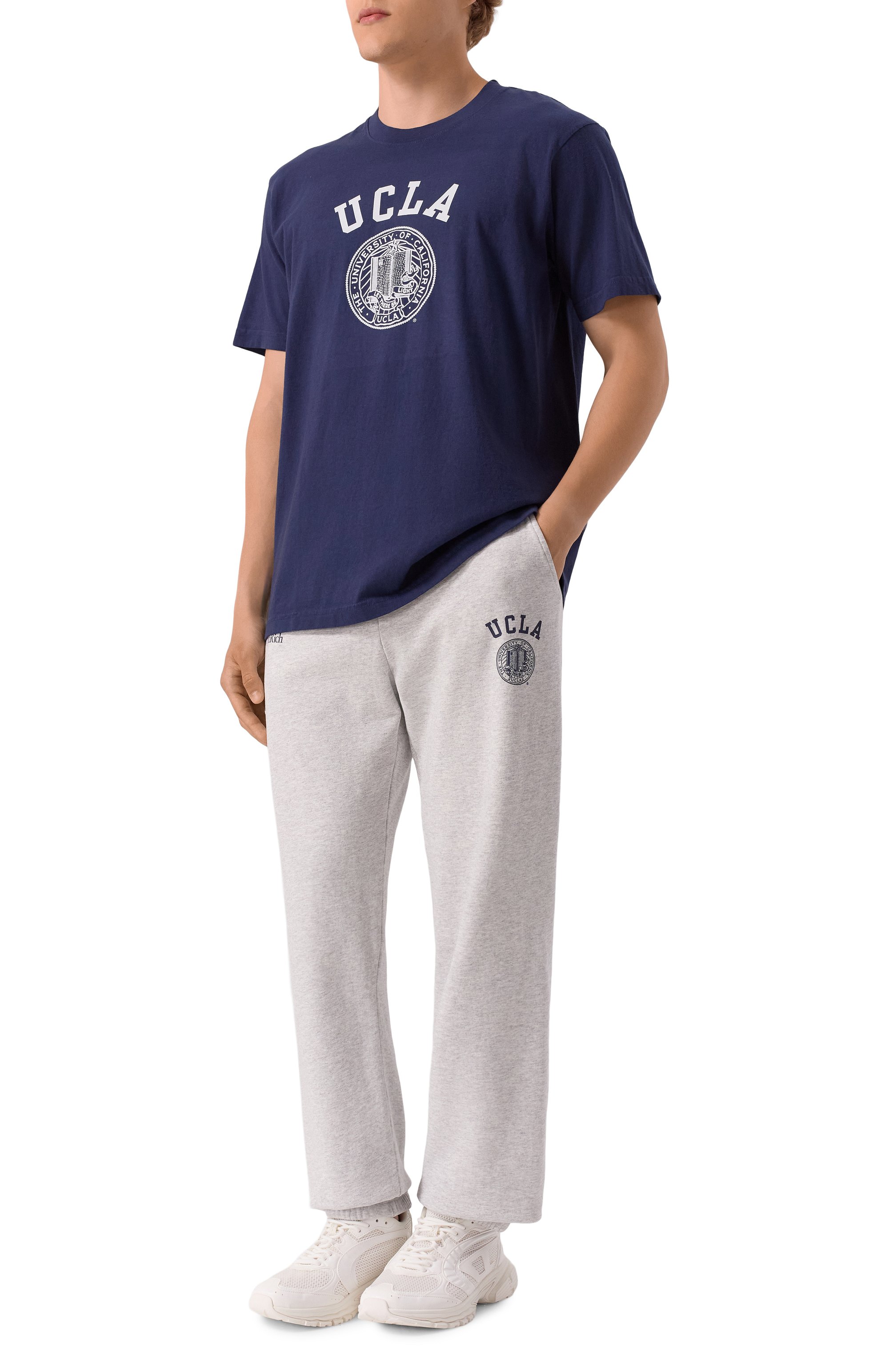 Хлопковая футболка sporty & rich x ucla SPORTY AND RICH, арт. T0043615639BL106, фото 2