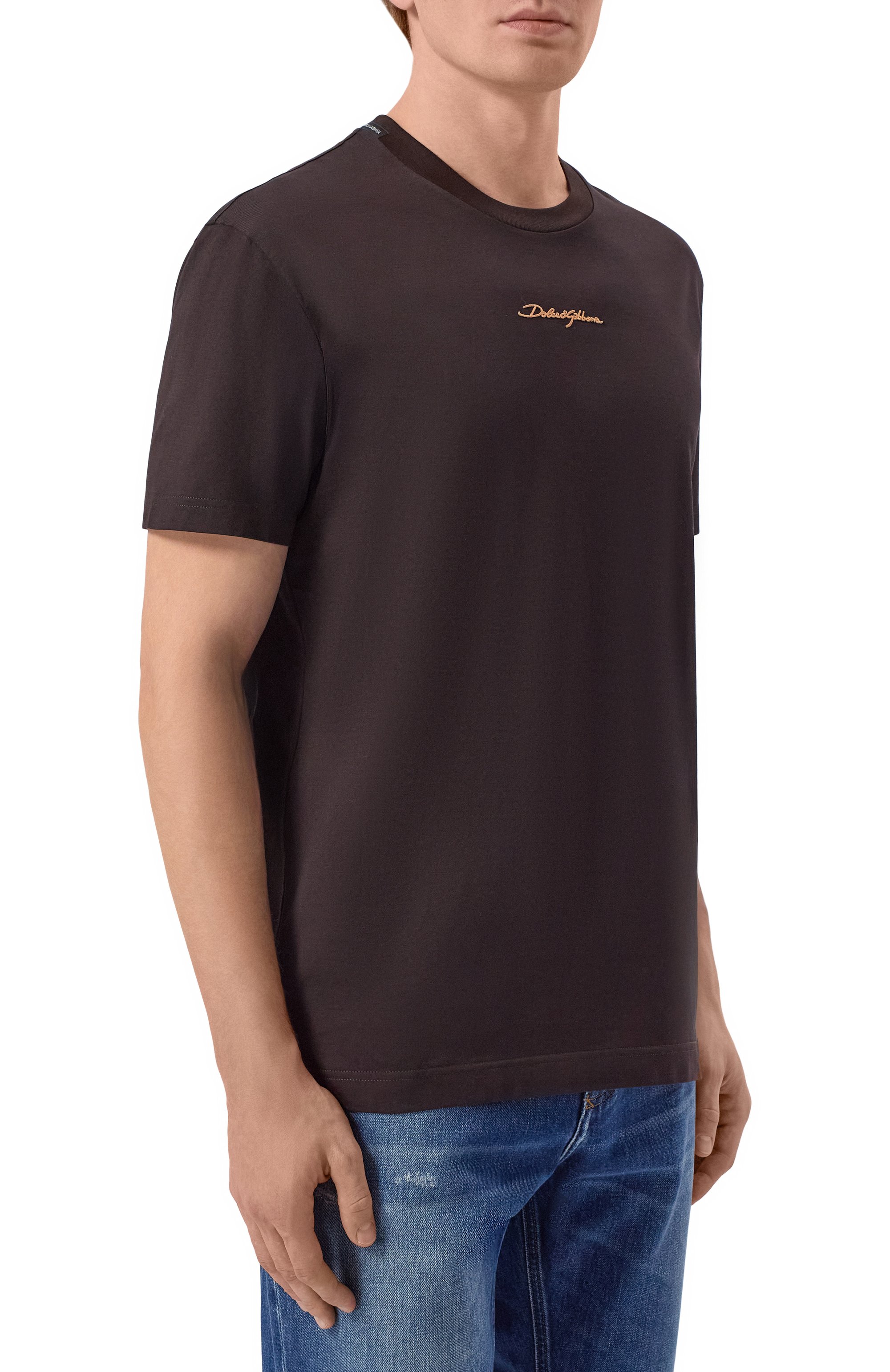 Хлопковая футболка DOLCE & GABBANA, арт. G8RN8Z/G7P0C, фото 3