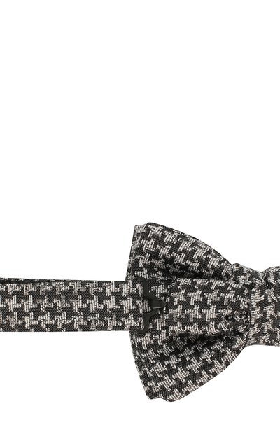 Галстук-бабочка из смеси шелка и льна TOM FORD серого цвета по цене 22250 руб., арт. 3TF66/4CH, фото 3 Галстук-бабочка из смеси шелка и льна TOM FORD, арт. 3TF66/4CH, фото 3