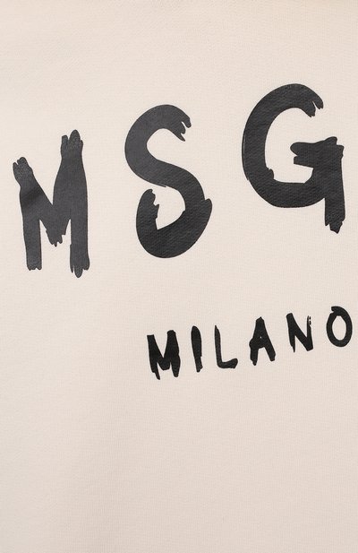 Хлопковое худи MSGM KIDS, арт. MS029325, фото 3