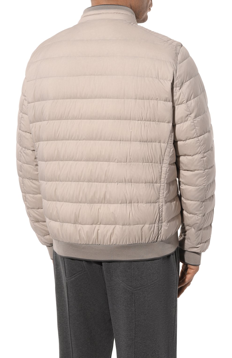 Пуховый бомбер strauss-s3 MOORER светло-бежевого цвета по цене 189000 руб., арт. SUARTS, фото 4 Пуховый бомбер strauss-s3 MOORER, арт. SUARTS, фото 4