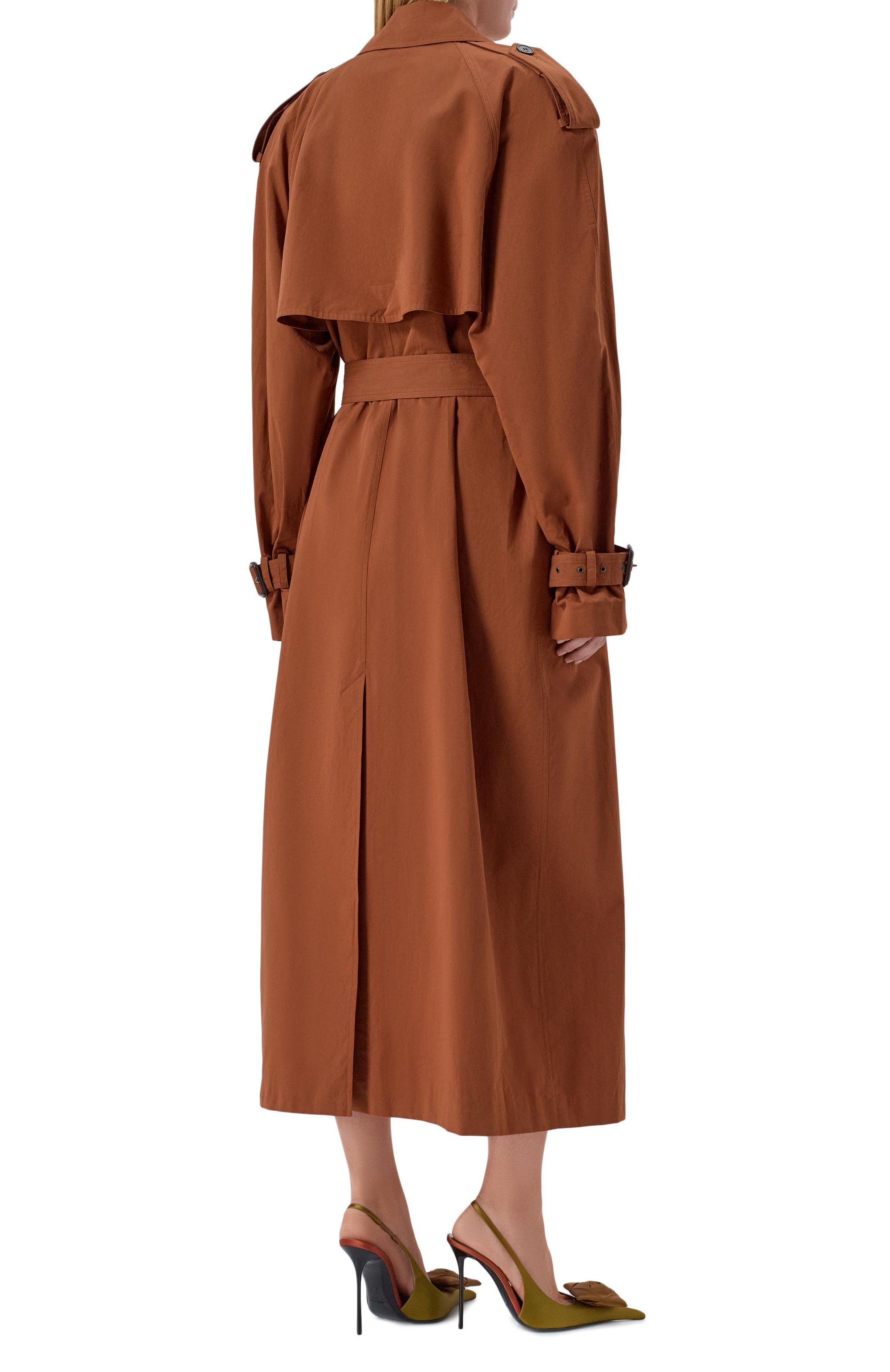 Тренч из хлопка и шелка SAINT LAURENT, арт. 851259/Y6J95, фото 4