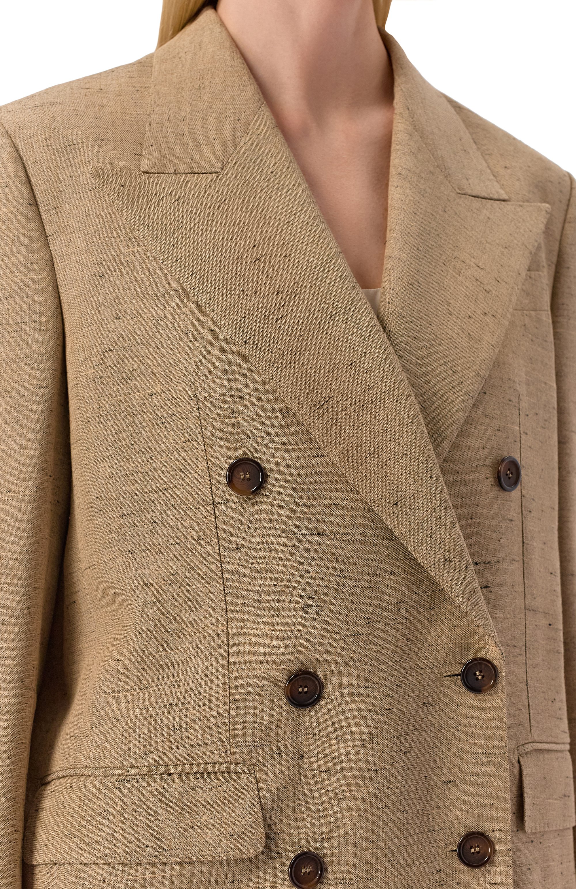 Жакет из вискозы и льна DOLCE & GABBANA, арт. F29YFT/HUMWC, фото 5