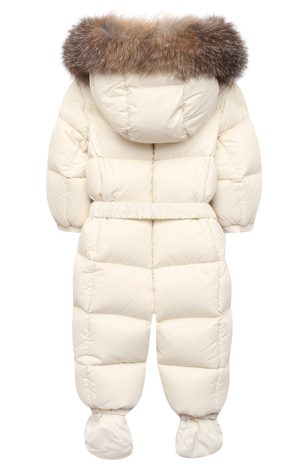 Пуховый комбинезон с пинетками MONCLER бежевого цвета по цене 79950 руб., арт. F2-951-1G506-02-53079/3M-18M, фото 2 Пуховый комбинезон с пинетками MONCLER, арт. F2-951-1G506-02-53079/3M-18M, фото 2