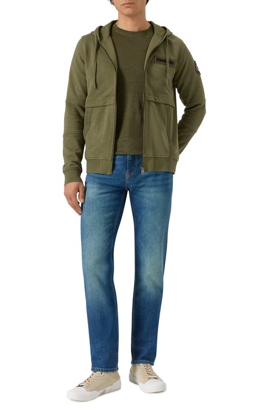 Льняная футболка Aeronautica Militare 251TS2402J679 Зелёный  251TS2402J679 Фото 2