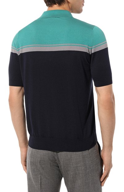 Поло из шелка и хлопка ZILLI, арт. MBZ-PZ152-BEAH1/MC01, фото 4