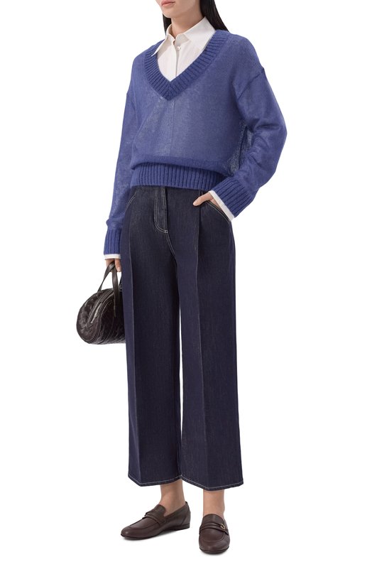 Свитер Brunello Cucinelli M2I776852 Синий  M2I776852 Фото 2