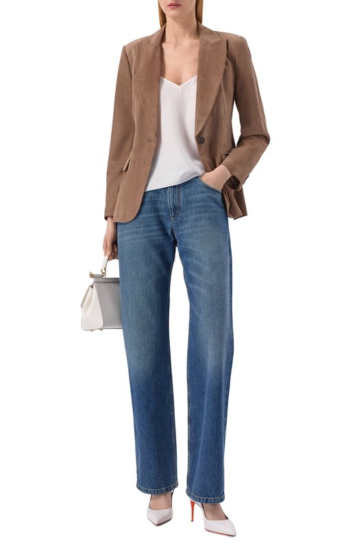 Кожаные туфли Santoni WDIG71269HI2NSZA Белый  WDIG71269HI2NSZA Фото 3