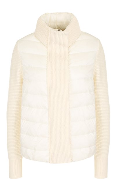 Женский пуховик с шерстяными рукавами MONCLER, арт. C2-093-94534-00-98124
