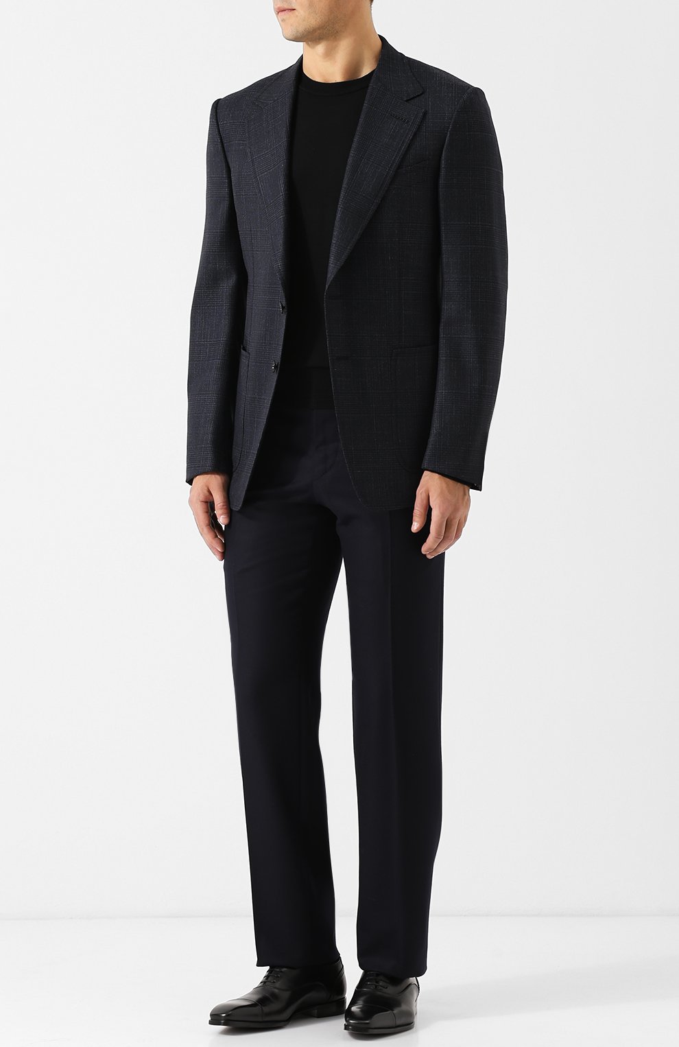 Однобортный пиджак из смеси шерсти и шелка TOM FORD, арт. 444R12/10SM40, фото 2