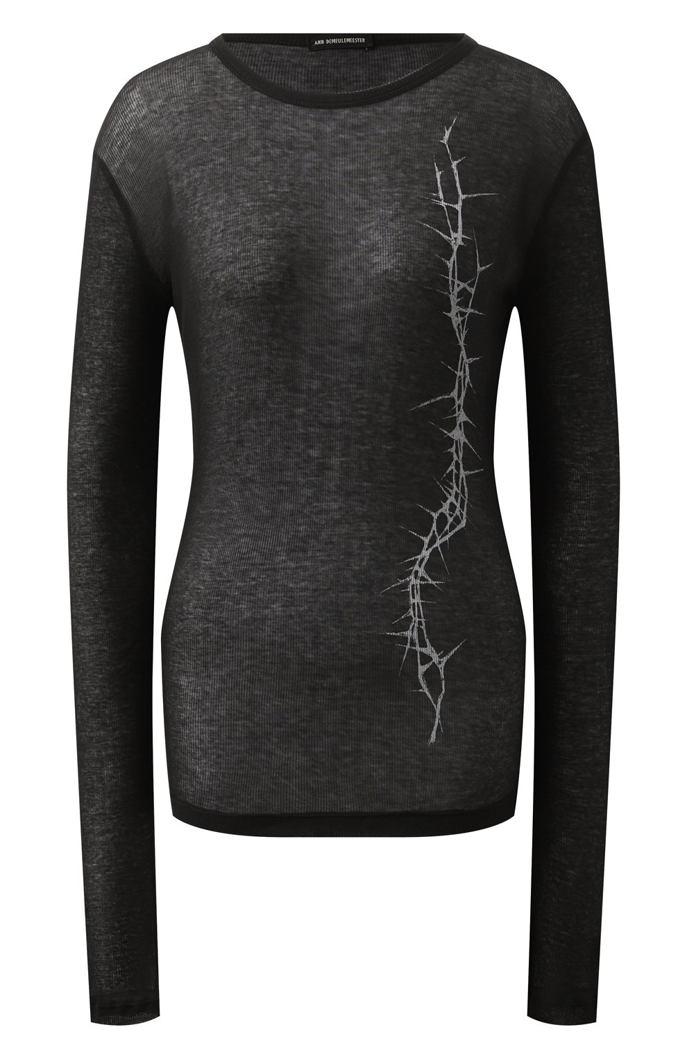 Хлопковый лонгслив ANN DEMEULEMEESTER, арт. 2402-W-JTS12-35-FA434-099, фото 1