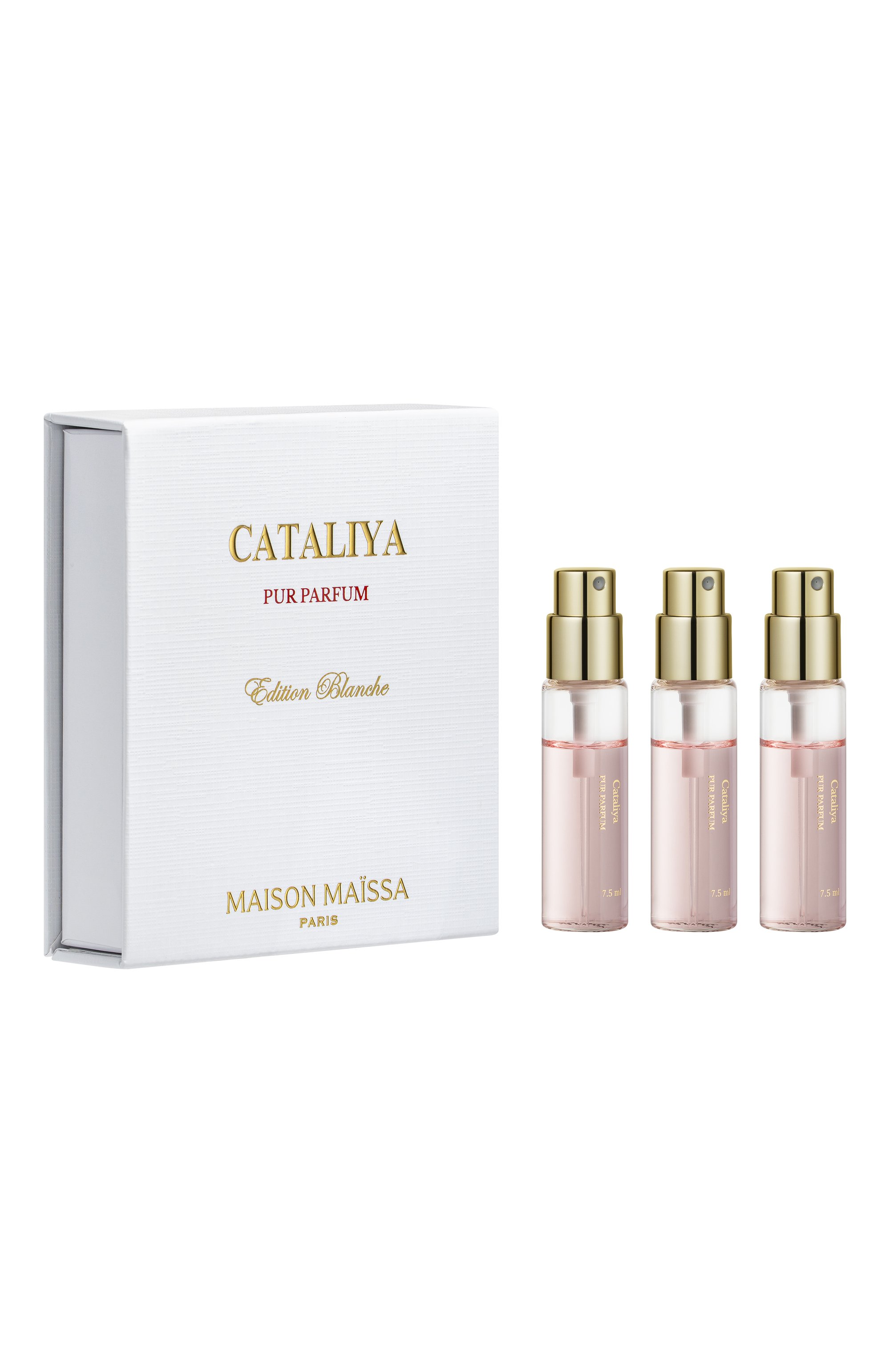 Парфюмерный набор cataliya (3x7,5ml) MAISON MAISSA бесцветного цвета по цене 7800 руб., арт. 3760368503489, фото 1 Парфюмерный набор cataliya (3x7,5ml) MAISON MAISSA, арт. 3760368503489, фото 1