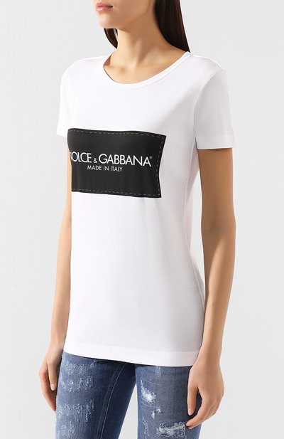 Хлопковая футболка DOLCE & GABBANA, арт. F8H32Z/G7MSD, фото 3