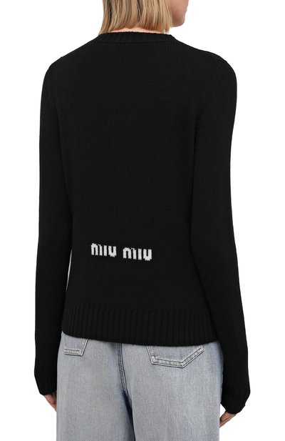 Шерстяной свитер MIU MIU, арт. MML453-1H3S-F0002, фото 4