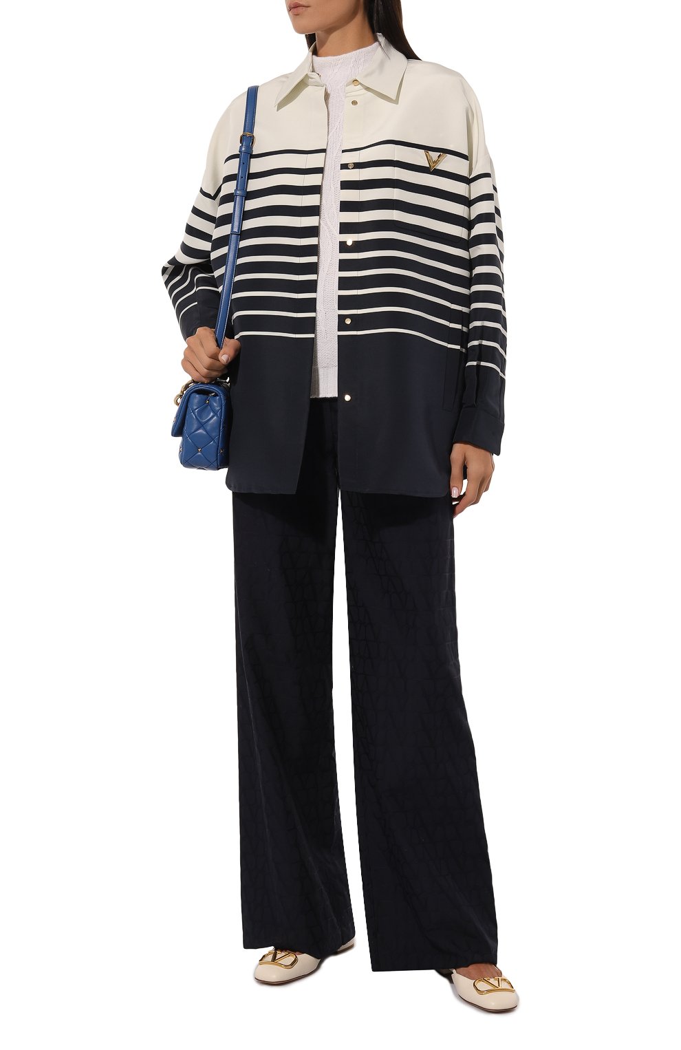 Шелковая куртка-рубашка VALENTINO, арт. 5B3CI0R18P4, фото 2