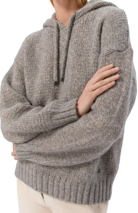 Худи из хлопка и шерсти Bogner 86709246 Серый  86709246 Фото 5