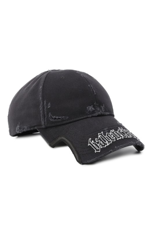 Хлопковая бейсболка Balenciaga 834914/410B2 Чёрный 834914/410B2