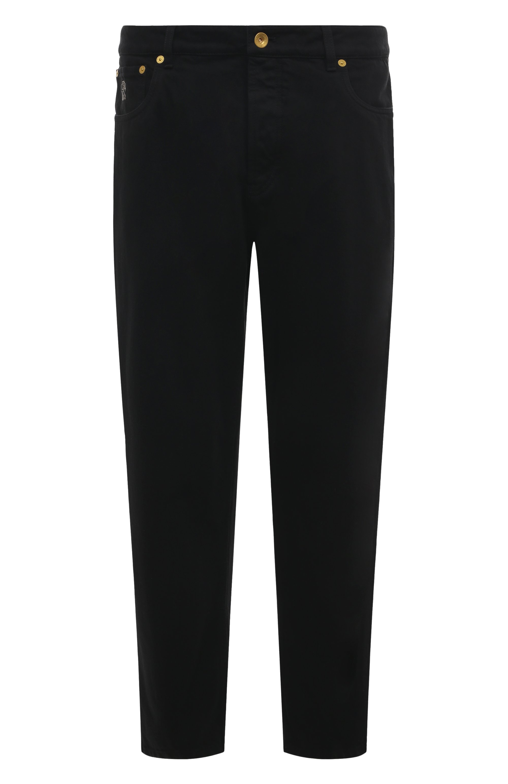 Джинсы straight fit BRUNELLO CUCINELLI черного цвета по цене 94150 руб., арт. M262PB2275, фото 1 Джинсы straight fit BRUNELLO CUCINELLI, арт. M262PB2275, фото 1