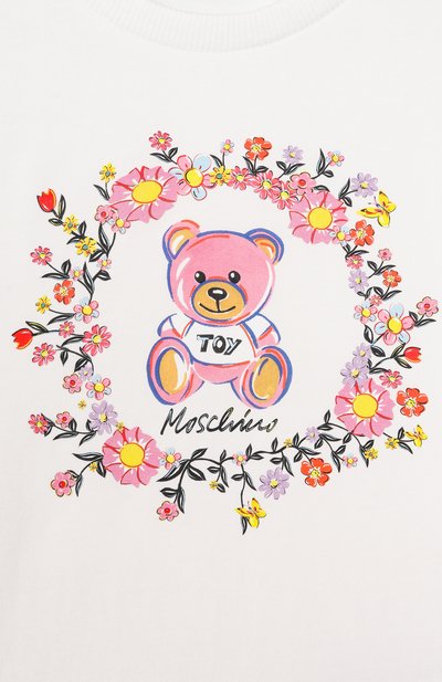 Хлопковая футболка MOSCHINO, арт. HFM02V/LBA10/4-8, фото 3