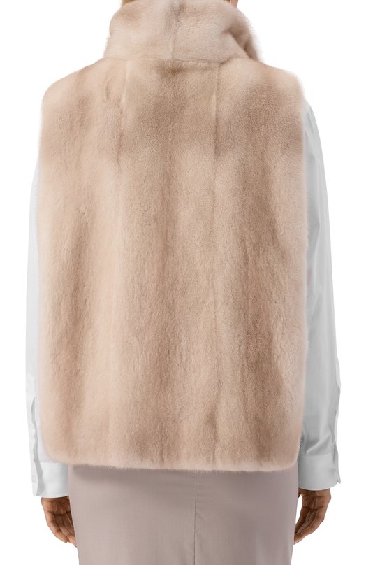 Жилет из норки MVST M012/MINK LVD Бежевый  M012/MINK LVD Фото 4