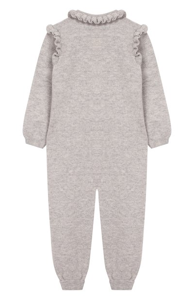 Кашемировый комбинезон BABY T серого цвета по цене 17950 руб., арт. 19AIC871T/18M-2A, фото 2 Кашемировый комбинезон BABY T, арт. 19AIC871T/18M-2A, фото 2