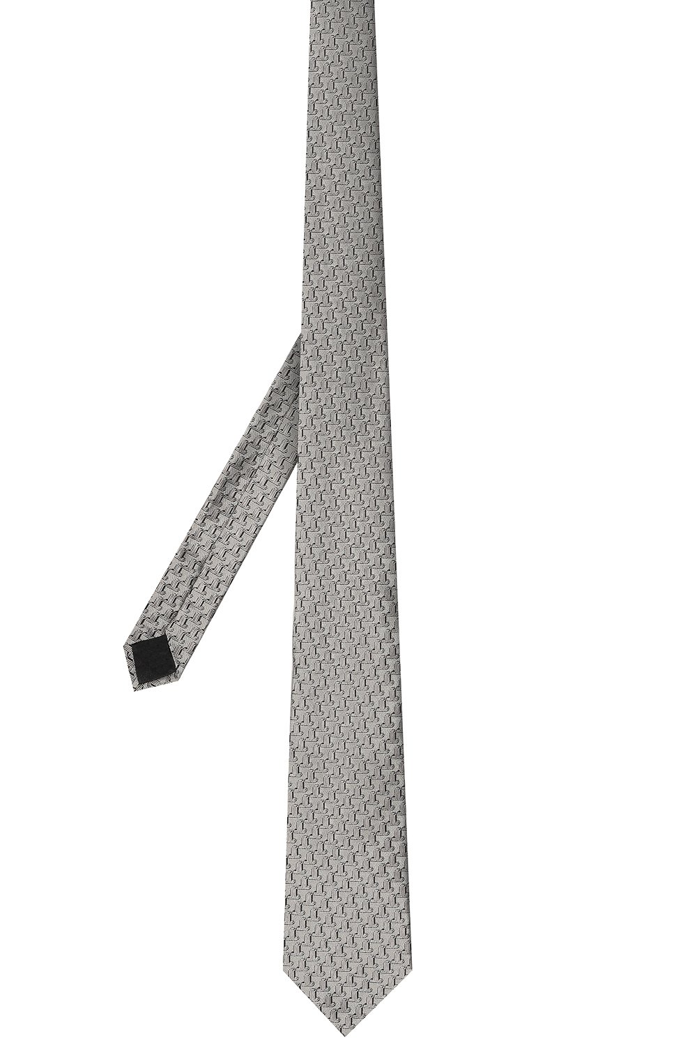 Шелковый галстук LANVIN серого цвета по цене 15400 руб., арт. 3103/TIE, фото 3 Шелковый галстук LANVIN, арт. 3103/TIE, фото 3
