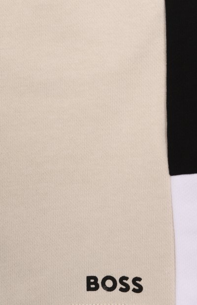 Хлопковые шорты BOSS кремового цвета по цене 12550 руб., арт. J51991, фото 3 Хлопковые шорты BOSS, арт. J51991, фото 3