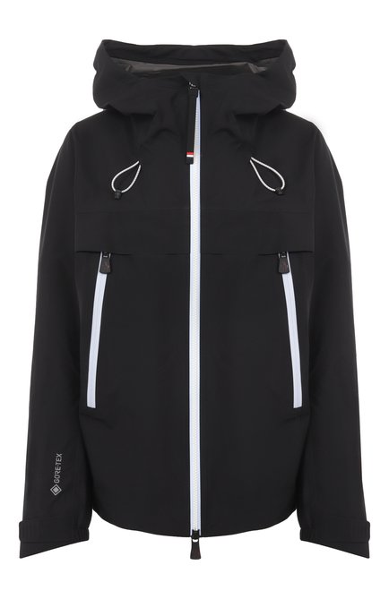 Женская ветровка MONCLER GRENOBLE черного цвета, арт. 1A000025/254AL | Фото 1 (Драгоценные камни: Проставлено; Материал внешний: Синтетический материал; Длина (верхняя одежда): Короткие; Рукава: Длинные; Материал сплава: Проставлено)