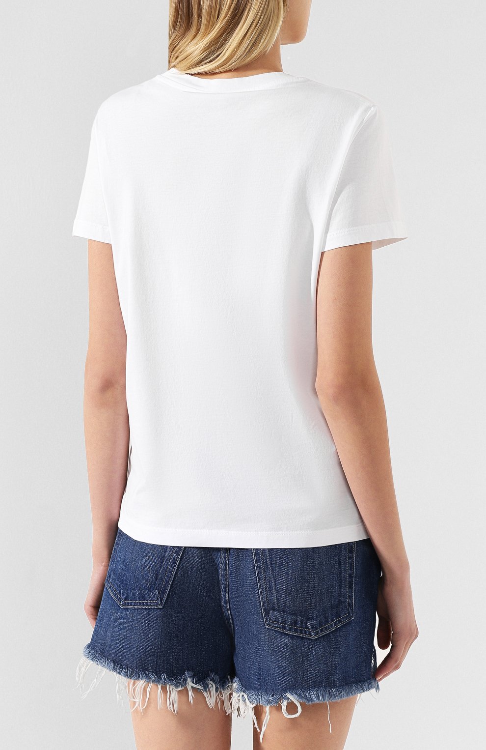 Хлопковая футболка KENZO белого цвета по цене 10900 руб., арт. FA52TS7214YB, фото 4 Хлопковая футболка KENZO, арт. FA52TS7214YB, фото 4