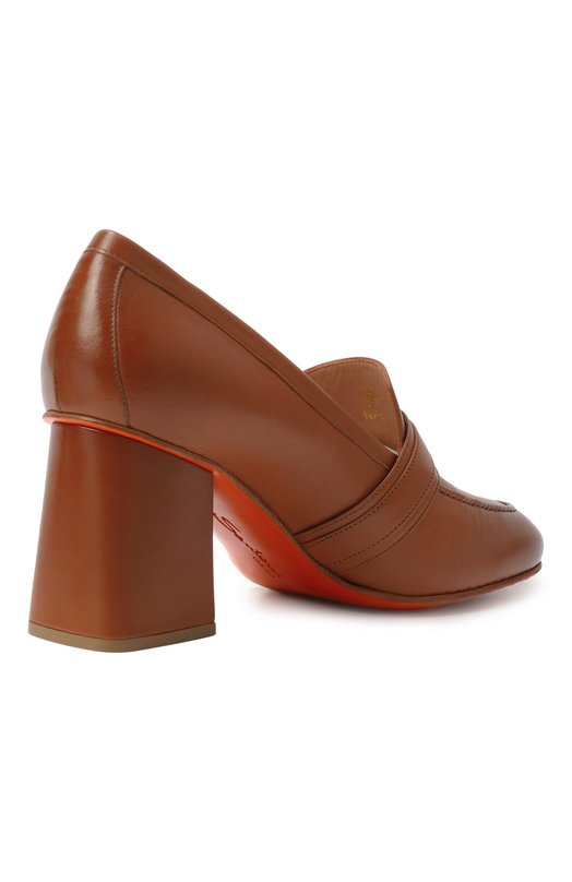 Кожаные туфли Santoni WDCG71240SX1NZZF Коричневый  WDCG71240SX1NZZF Фото 5