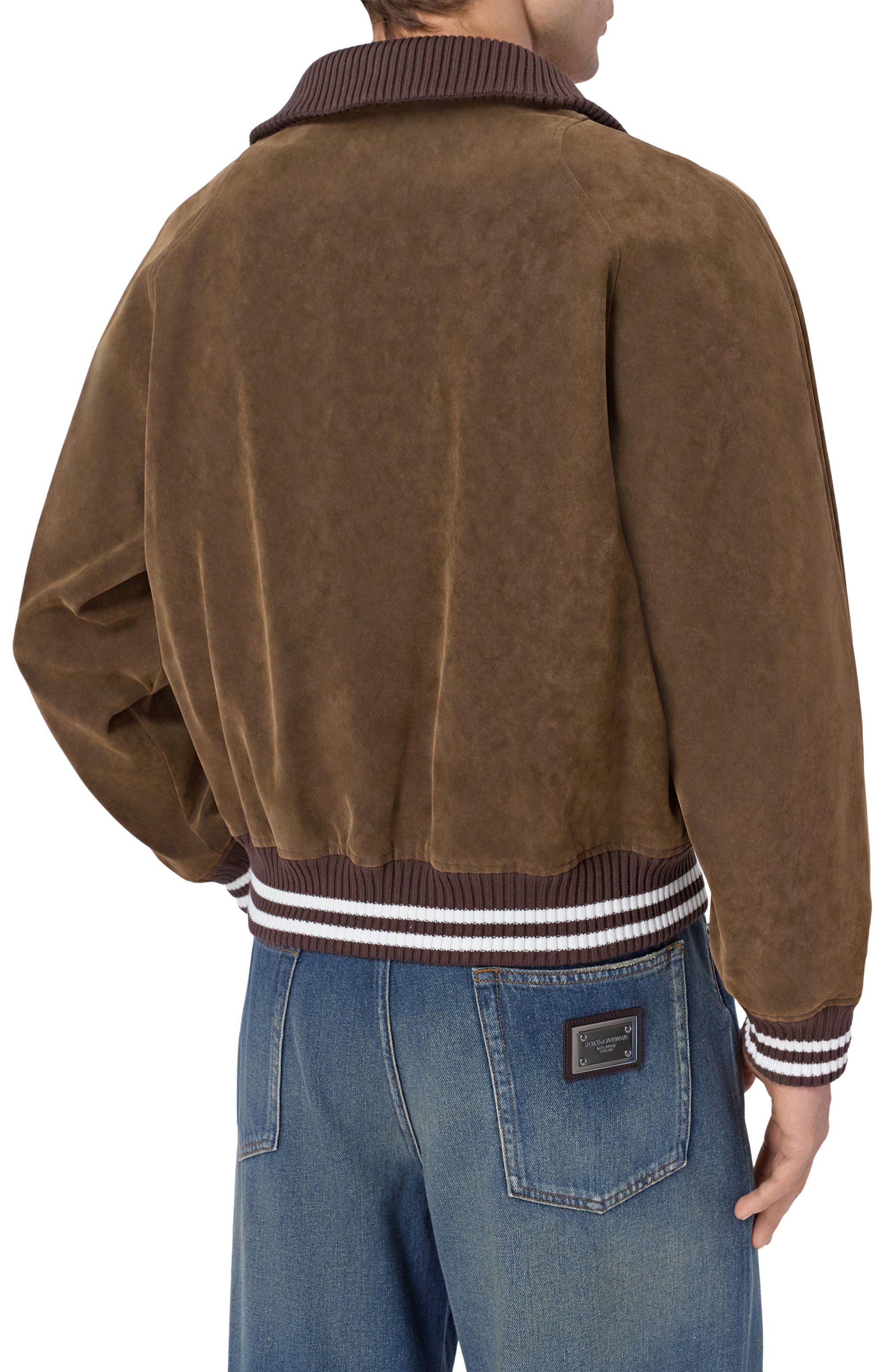 Бомбер PALM ANGELS коричневого цвета по цене 129500 руб., арт. PMJA048S26LEA001, фото 4 Бомбер PALM ANGELS, арт. PMJA048S26LEA001, фото 4