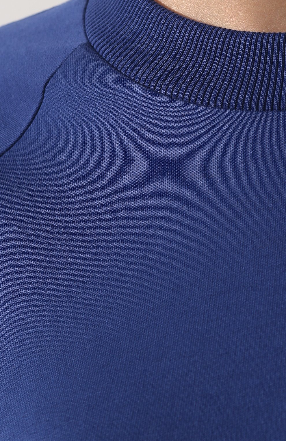 Хлопковый пуловер BALMAIN синего цвета по цене 58550 руб., арт. RF13735/I044, фото 5 Хлопковый пуловер BALMAIN, арт. RF13735/I044, фото 5