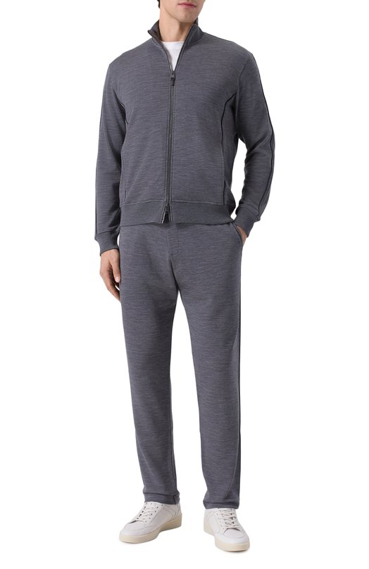 Шерстяные брюки Canali T0913/MJ02339 Серый  T0913/MJ02339 Фото 2