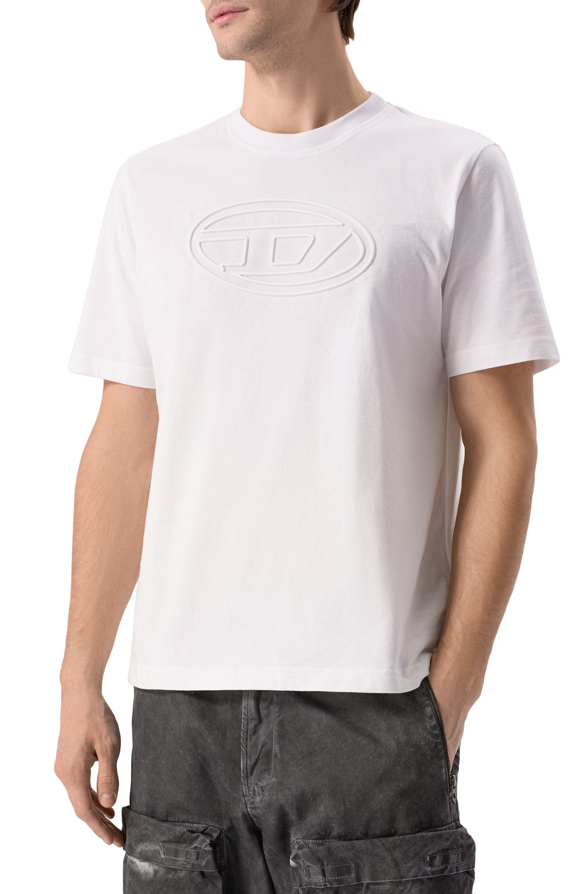 Хлопковая футболка DIESEL, арт. A17402/0NJBM, фото 3