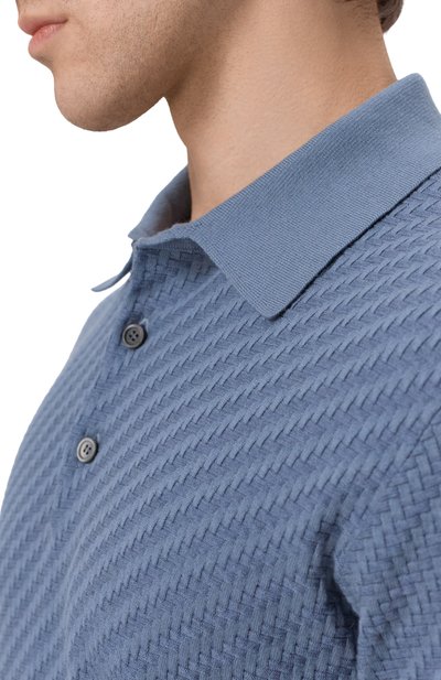 Поло из хлопка и шелка BRIONI, арт. UMR10L/PAK22, фото 5