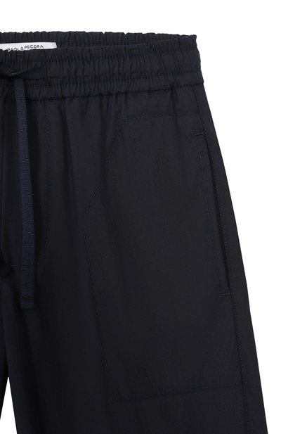 Джоггеры PAOLO PECORA MILANO темно-синего цвета по цене 17500 руб., арт. PP4318_001, фото 3 Джоггеры PAOLO PECORA MILANO, арт. PP4318_001, фото 3