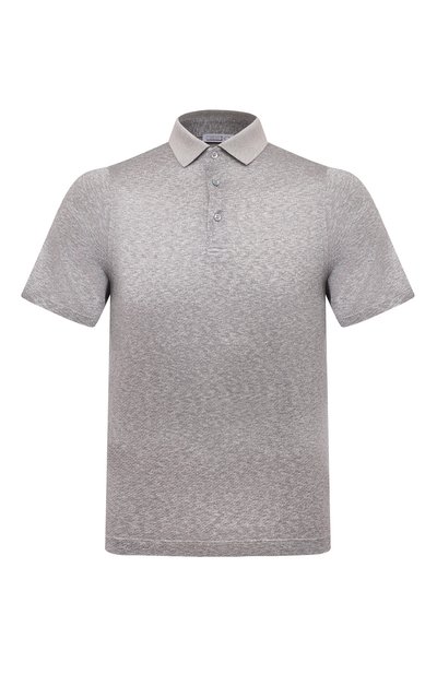 Мужское поло из шелка и хлопка ZILLI, арт. KBP002ZS56095ZS0SE738