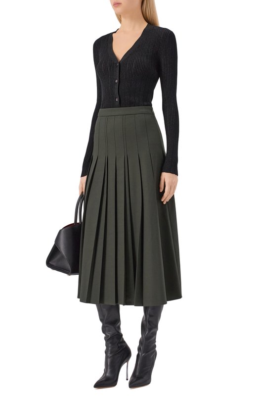 Кардиган из шерсти и вискозы Lorena Antoniazzi CM29A/3065 Чёрный  CM29A/3065 Фото 2