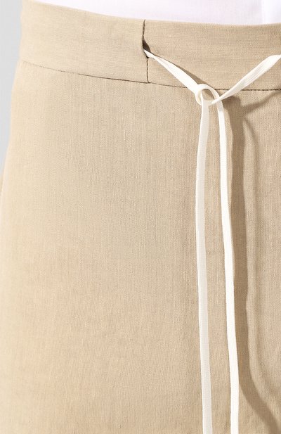 Брюки из смеси льна и хлопка MAISON MARGIELA, арт. S50KA0522/S52642, фото 5