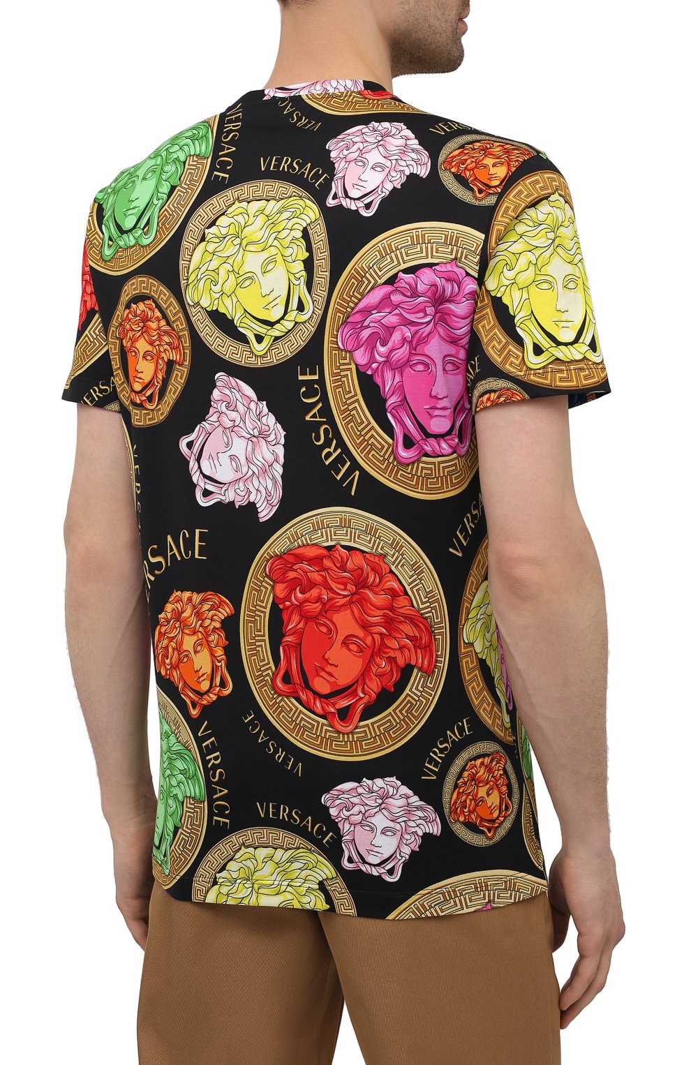 Хлопковая футболка VERSACE, арт. A77276/1F01063, фото 4